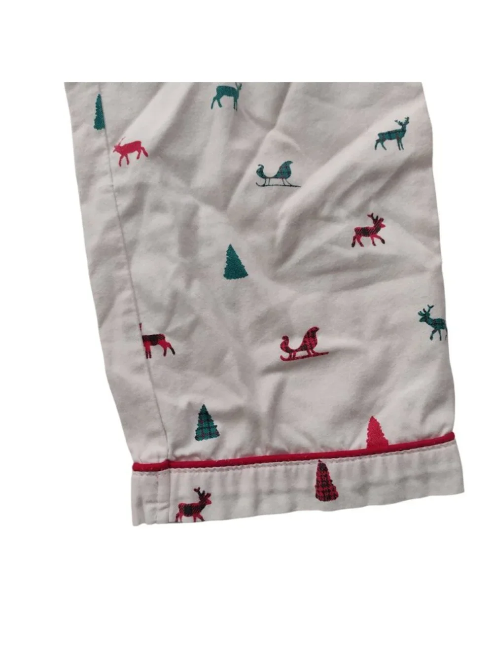 Petite Plume Kids Christmas Pajamas 8 Reindeer Sleighs Cotton Blend Holiday PJs